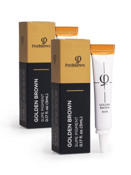 PhiBrows Goldenbrown SUPE Pigment 5ml - 2pcs