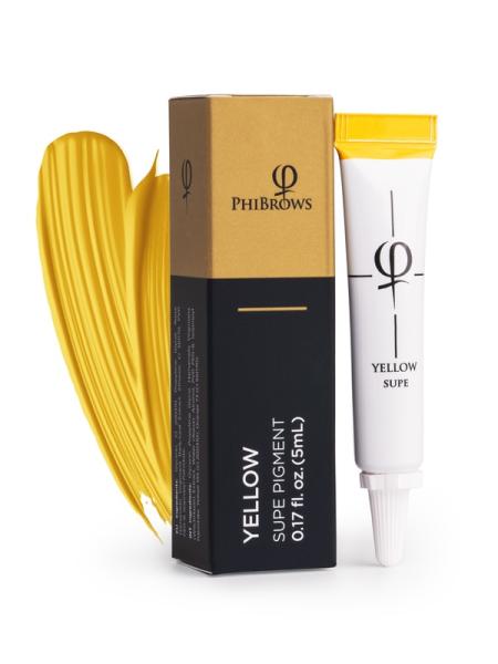 PhiBrows Yellow SUPE Pigment 5ml - 2pcs