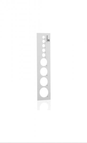 Phi Areola Circle Measure Stencil