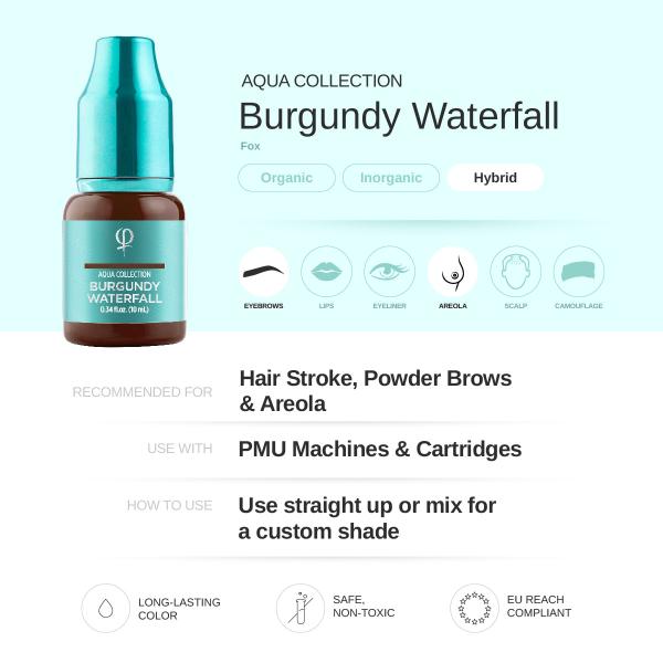 Burgundy Waterfall PMU Pigment 10ml