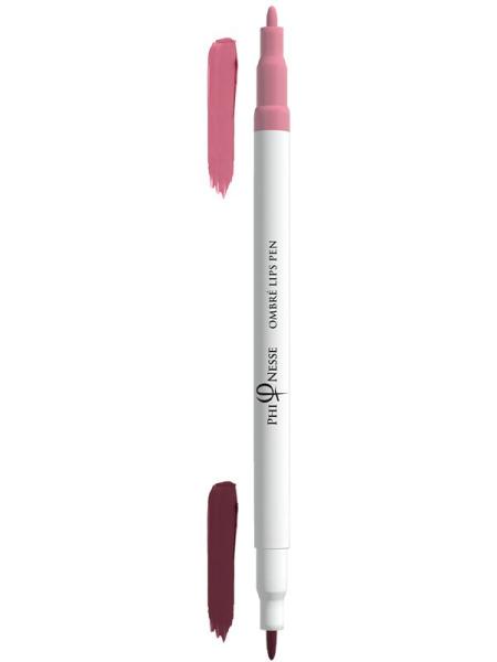 PhiNesse Ombre Lips Pen Red Plum - Soft Pink 02